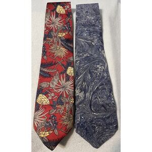 Lot of 2 PETWAY REAVIS Nashville Fine Mens Wear 100% Silk‎ Neck Ties